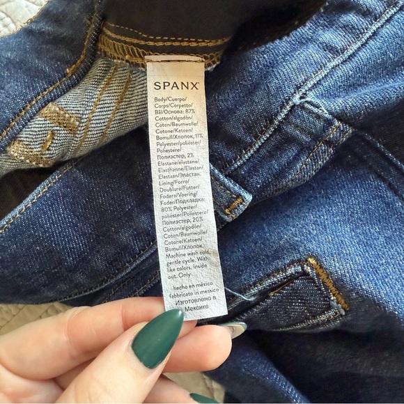 SPANX - Pintuck Flare Jeans - Raw Indigo - Picture 6 of 12